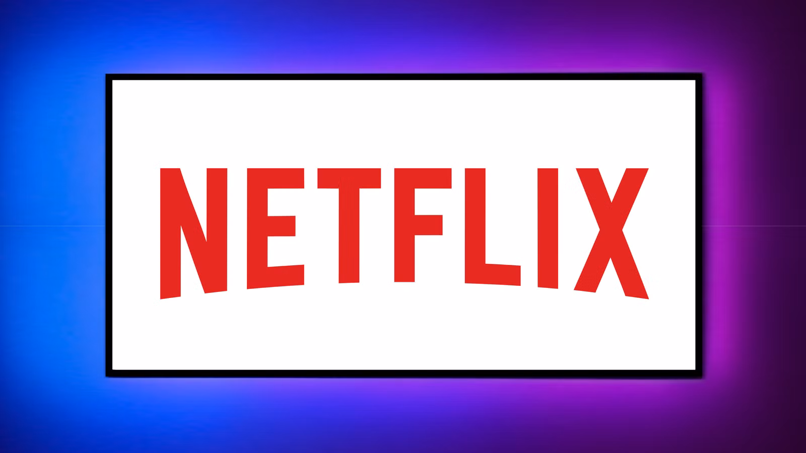 Netflix logo displayed on a TV screen
